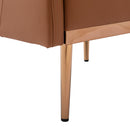 Accent Chair, leisure single sofa with Rose Golden feet