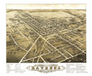 Vintage Map of Ravenna, Ohio 1882
