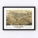 Vintage Map of Ravenna, Ohio 1882