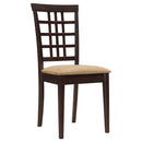 Vanetta - 3 Piece Dining Set With Drop Leaf Table And Chairs - Cappuccino