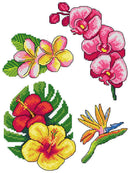 "Exotic Flowers" 166CS Counted Cross-Stitch Kit
