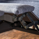Mid-Century Modern Recliner With Button Tufted Waffle Stitch