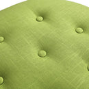 Yolanda - Round Upholstered Accent Ottoman by HouseOfZazla