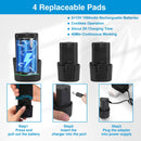 Cordless Car Buffer Polisher with 2Pcs 1500mAh Rechargeable Batteries 8 Speed Levels Wireless Polishing Waxer Machine Kit for Car Detailing