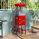 Popcorn Machine with Cart, 6 Oz Stainless Steel Pot by HouseOfZazla