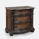 3 Drawers Nightstand - Brown / Cherry by Unique Piece Furniture