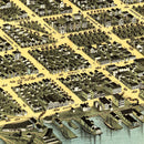 Vintage Map of Sandusky, Ohio 1870