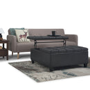 Harrison - Upholstered Coffee Table Storage Ottoman by HouseOfZazla