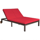 2-Person Patio Rattan Lounge Chair with Adjustable Backrest by LJGDeals