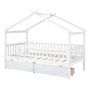 House Bed With 2 Drawers