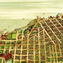 Vintage Map of Sandusky, Ohio 1898