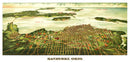Vintage Map of Sandusky, Ohio 1898
