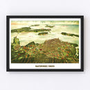 Vintage Map of Sandusky, Ohio 1898