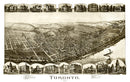 Vintage Map of Toronto, Ohio 1899