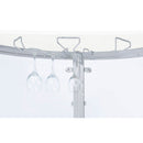 Strick - Freestanding Glass Top Home Bar Wine Cabinet - White by HouseOfZazla