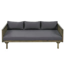 Claremont 3 Seater Daybed Teak Acacia Wood Water Resistant Cushions by HouseOfZazla