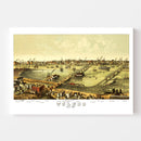 Vintage Map of Toledo, Ohio 1876