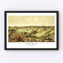 Vintage Map of Toledo, Ohio 1876