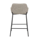 Daniella - Industrial Fixed Height Counter Stool (Set of 2)