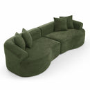 4 Seater Curved Cloud Sectional Sofa by HouseOfZazla