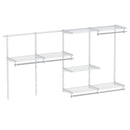 Closet System 4-8 FT Wall-Mounted Closet Shelves and Rod by LJGDeals