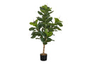 47" Tall Artificial Fiddle Tree Indoor Faux Plant by HouseOfZazla