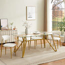 70.9-Inch Rectangular Glass Dining Table