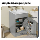 Bathroom Vanity With Sink, Cabinet With Adjustable Shelf by HouseOfZazla