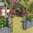 Metal Garden Arch Garden Arbor Trellis Climbing Plants Support Rose Arch Outdoor Arch by Unique Piece Furniture