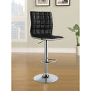Waffle - Adjustable Bar Stool (Set of 2) - Black by HouseOfZazla