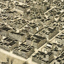 Vintage Map of Evansville, Indiana 1888