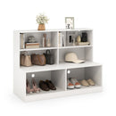 Entryway Shoe Cabinet with 2 Anti-tipping Kits-White by LJGDeals