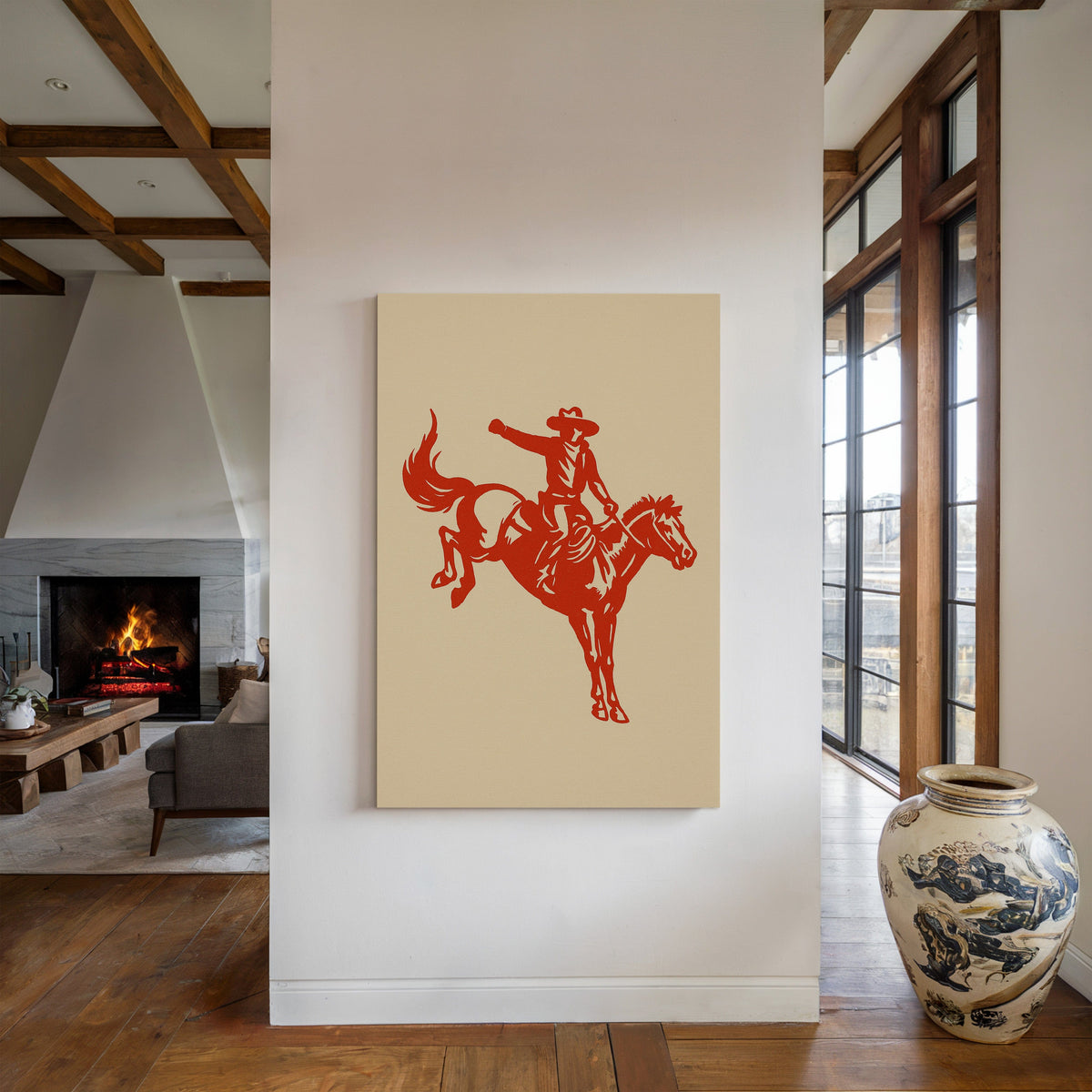 Retro Rodeo Cowboy Print, photo 3 of 19