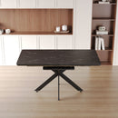 Modern Mid-Century Dining Table Set With Extendable Design