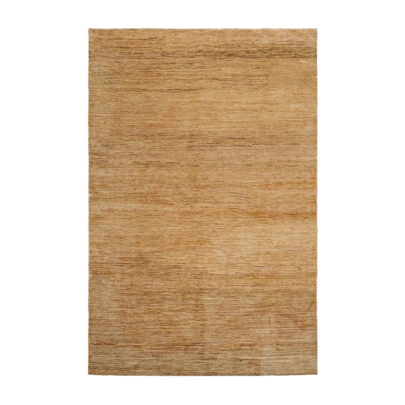 6’ x 9’ Hand Knotted 100% Bamboo Silk Modern Tibetan Designer Area Rug Gold