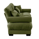 Modern Sofa With Bolstered Armrests And Pillows by HouseOfZazla