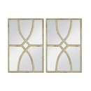 Rectangular Wooden Wall Mirror With Antique Frame, Vertical Or Horizontal Home Decor For Living Room (Set of 2) by HouseOfZazla
