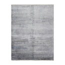 7’11"x10’9" Hand Knotted 100% Bamboo Silk Modern Tibetan Oriental Area Rug Gray