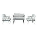 Mariano Steel 4-Pieces Conversation Set by HouseOfZazla