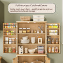 Kitchen Pantry Cabinet With 6 Doors