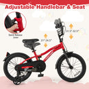 16 Inch Kids Bike Adjustable Bicycle with Reflectors and Bell for 4-7 Years Old