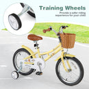 18 Inch Kids Bike Adjustable Bicycle with Reflectors and Bell for Children 4-8 Years Old-18 inches