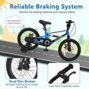 16 Inch Kids Bike Adjustable with Shock Absorber and Bell for Aged 4 to 7-16 inches by DirectDeals