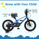 16 Inch Kids Bike Adjustable with Shock Absorber and Bell for Aged 4 to 7-16 inches by LJGDeals