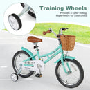 18 Inch Kids Bike Bicycle with Training Wheels and 2 Brake System Ages 4-8 Years Old-18 inches by LJGDeals