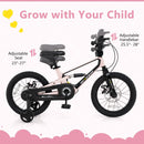 16 Inch Kids Bike Lightweight with Detachable Training Wheels for Aged 4 to 7-16 inches by LJGDeals