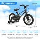 16 Inch Kids Bike Lightweight with 2 Removable Training Wheels for Aged 4-7-16 inches by LJGDeals