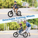 16 Inch Kids Bike Magnesium Alloy Bicycle Adjustable for Aged 4 to 7-16 inches