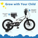 16 Inch Kids Bike Magnesium Alloy Bicycle Adjustable for Aged 4 to 7-16 inches by LJGDeals