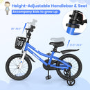 16 Inch Kids Bike with Removable Training Wheels-Blue